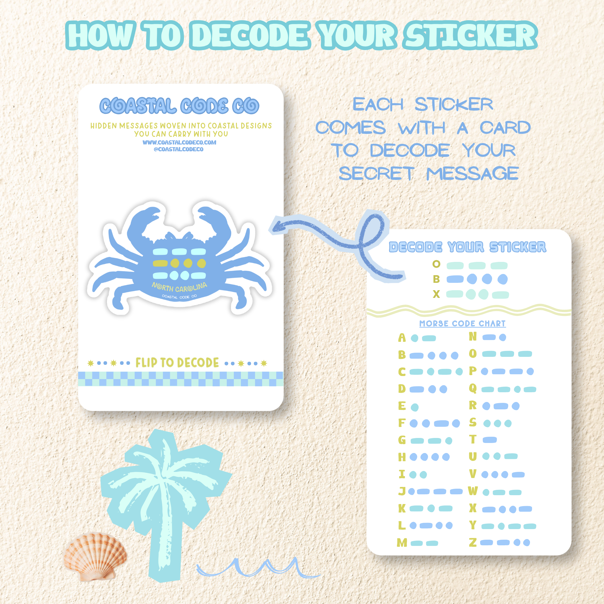 OBX Crab Sticker