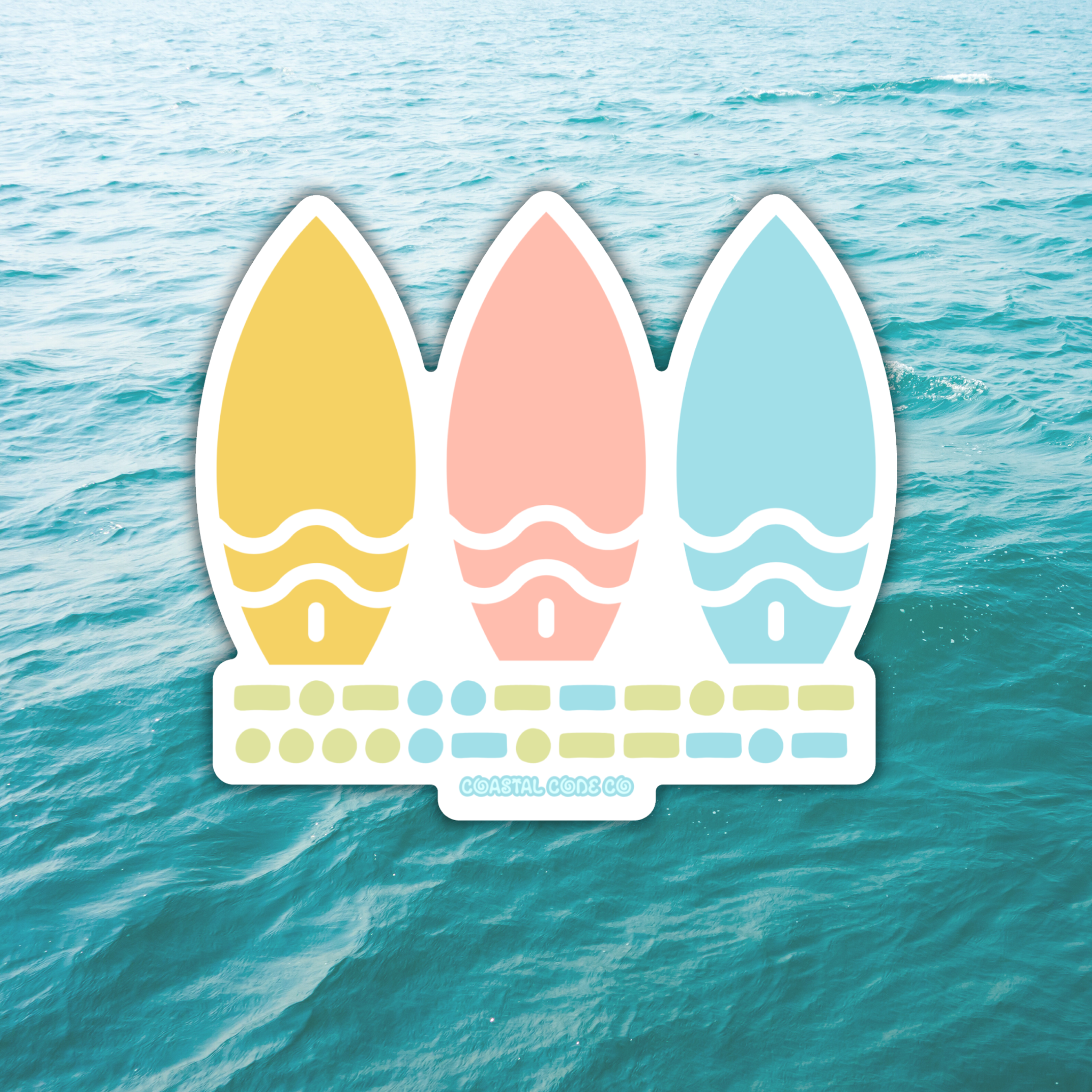 KITTY HAWK Surfboard Sticker