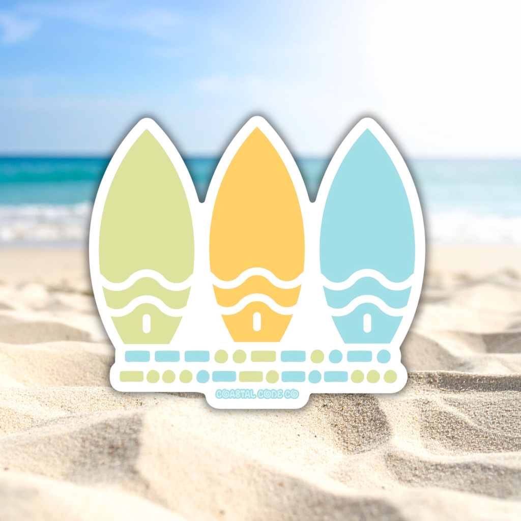 OUTER BANKS Surfboard Sticker