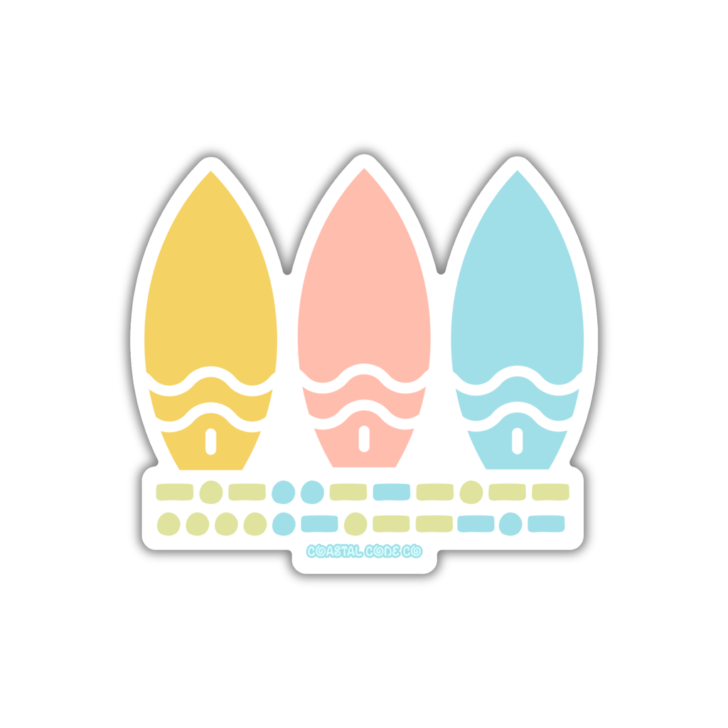 KITTY HAWK Surfboard Sticker