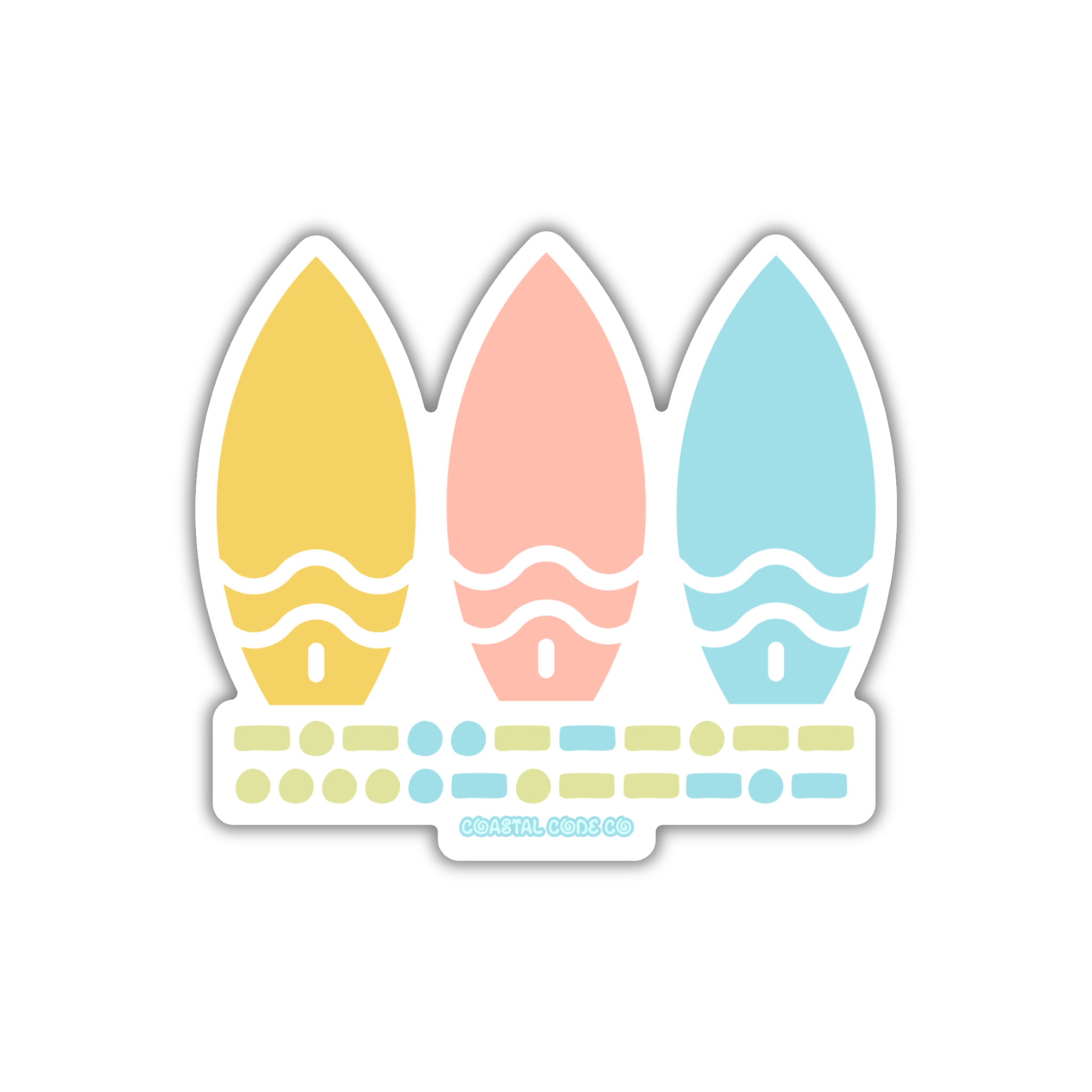 KITTY HAWK Surfboard Sticker
