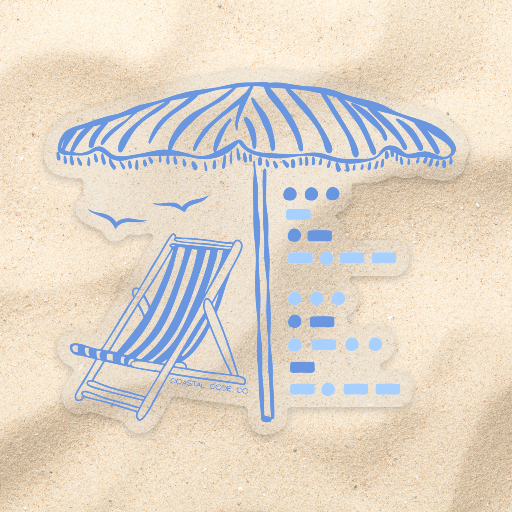 STAY SALTY Clear Sticker