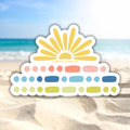 SUN SALT SAND Sticker