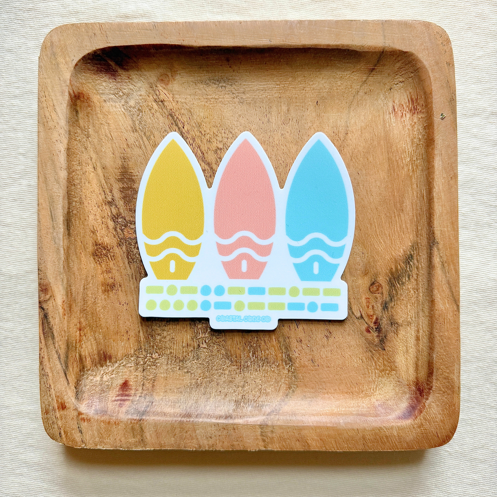 KITTY HAWK Surfboard Sticker